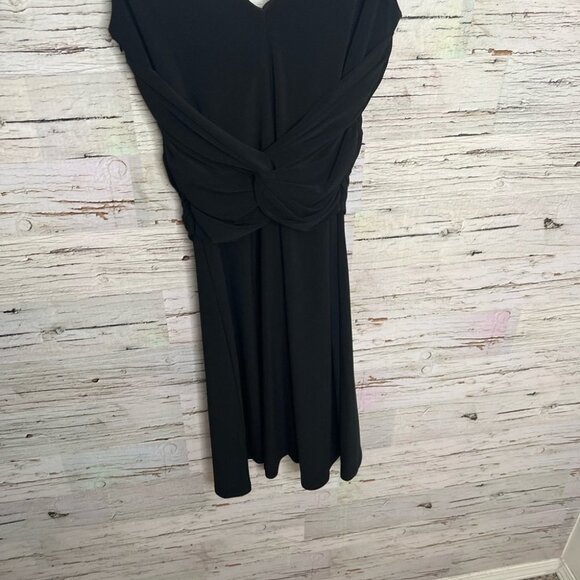 Joseph ribkoff black dress size 4 swing - Picture 7 of 8